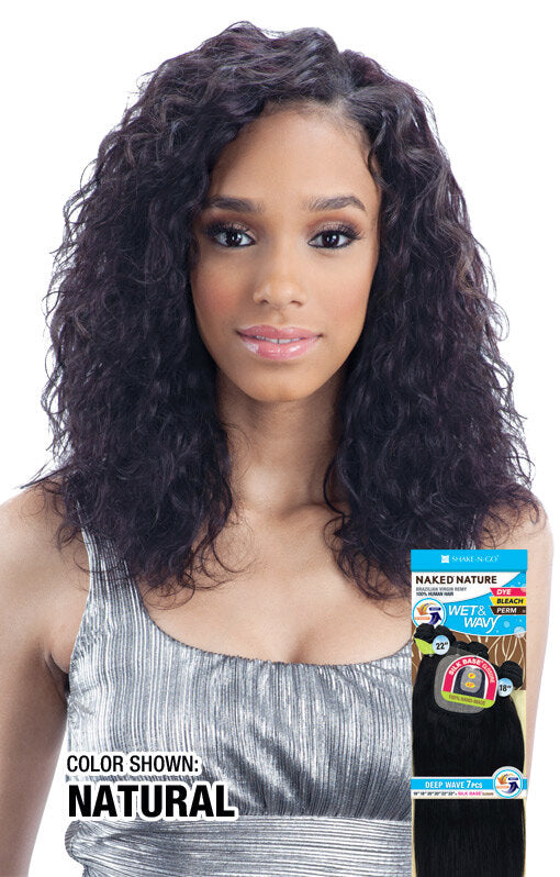 NAKED NATURE - WET AND WAVY LOOSE CURL 7PCS (10