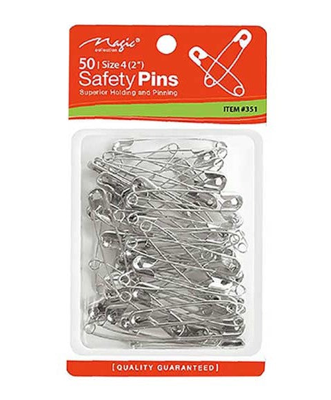 MAGIC COLLECTION - 50 Safety Pins Size 4 (2