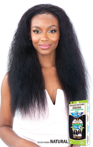 NAKED NATURE - WET AND WAVY LACE FRONTAL WIG BOHEMIAN CURL (100% HUMAN HAIR)