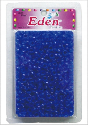 Eden Collection - Small Round Hair Bead Clear Blue 400 Pieces (BR1CB)