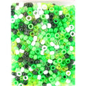 EDEN COLLECTION - Small Round Hair Bead Green Mixed 400 Pieces