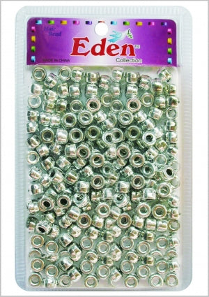 Eden Collection - Small Round Hair Bead Silver 300 Pieces (BR1MSIL)