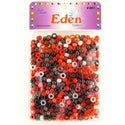 Eden Collection - Small Round Beads Red/Clear/Brown Mixed 600 Pieces