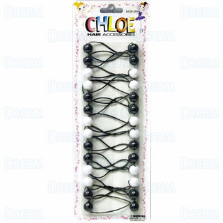 CHLOE - Hair Knockers Small BLACK & WHITE (BR2612BW)
