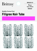 DREAM WORLD - Charm Filigree Hair Tube Silver