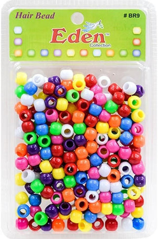 Eden Collection - Medium Round Hair Bead Assorted 200 Pieces (BR9-139)