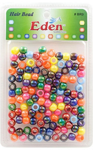 Eden Collection - Medium Round Hair Bead Assorted 150 Pieces (BR9-AAB)
