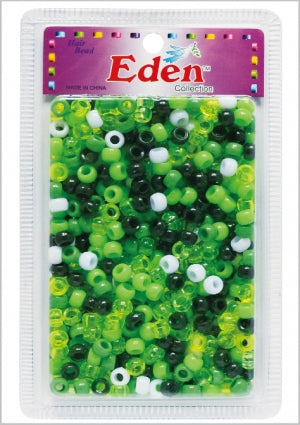 Eden Collection - Medium Hair Bead Mixed Green 200 Pieces (BR9-G6)