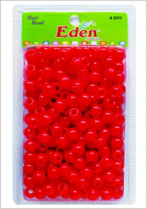 Eden Collection - Medium Round Hair Bead Red 200 PIeces