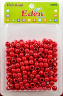 Eden Collection - Medium Round Hair Bead Red 200 Pieces (BR9-RED)