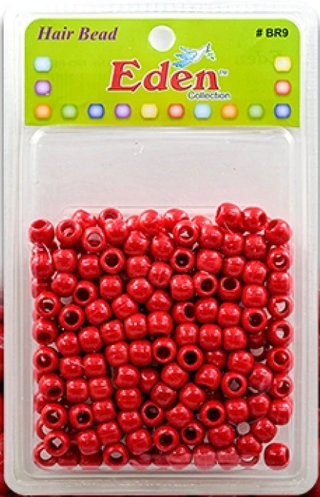 Eden Collection - Medium Round Hair Bead Red 200 PIeces