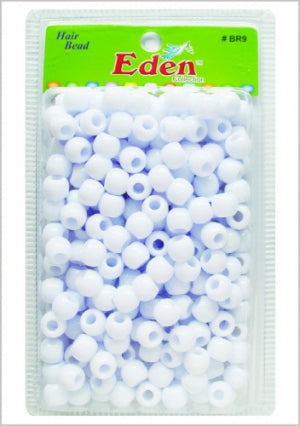 EDEN COLLECTION - Medium Round Hair Bead White 200 Pieces