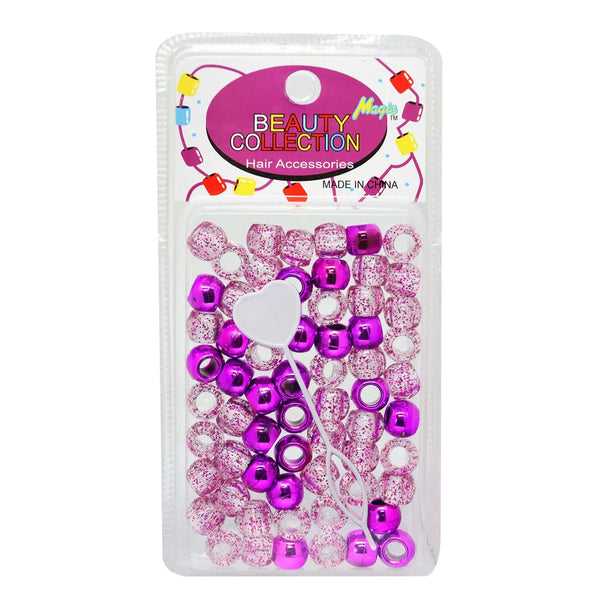 BEAUTY COLLECTION - Small Hair Bead Metallic Purple