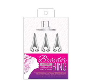 MAGIC COLLECTION - Braider Hair Parting & Sectioning Ring Short SILVER