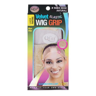 Qfitt - Velvet Elastic Wig Grip BEIGE
