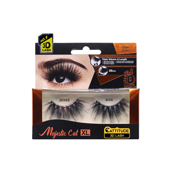 EBIN - DIVA MAJESTIC CAT 25MM 3D LASHES JC002