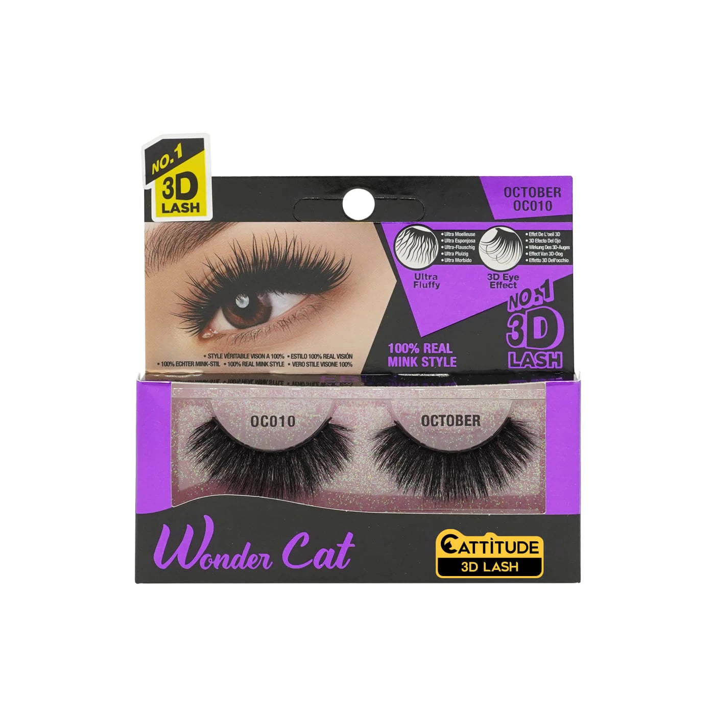 EBIN - OCTOBER WONDER CAT 3D FAUX MINK LASHES OC010 | Zoe Beauty Supply