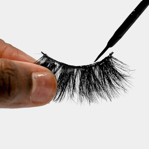 EBIN - GRIP BOND LASH ADHESIVE WITH ALOE - BLACK / BRUSH