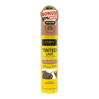 EBIN - TINTED LACE AEROSOL SPRAY - DARK BROWN