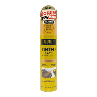 EBIN - TINTED LACE AEROSOL SPRAY - LIGHT WARM BROWN