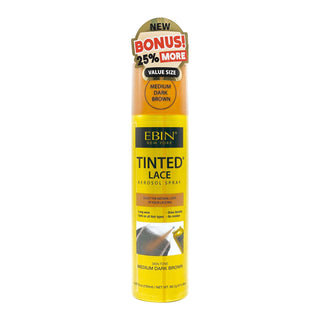 EBIN - TINTED LACE AEROSOL SPRAY - MEDIUM DARK BROWN