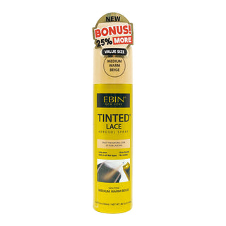 EBIN - TINTED LACE AEROSOL SPRAY - MEDIUM WARM BEIGE
