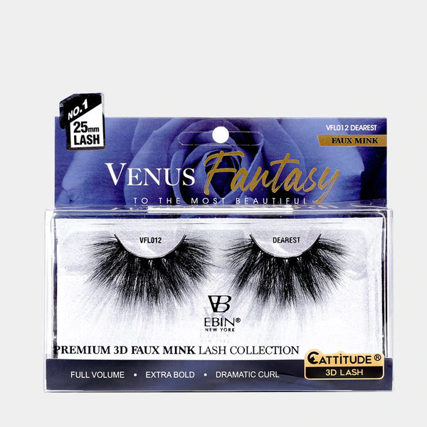 EBIN - VENUS FANTASY 25MM FAUX MINK 3D LASHES - DEAREST