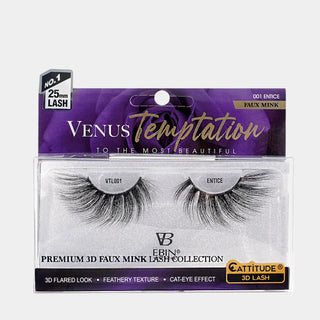 EBIN - VENUS TEMPTATION 25MM FAUX MINK 3D LASHES - ENTICE