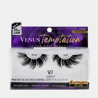 EBIN - VENUS TEMPTATION 25MM FAUX MINK 3D LASHES - BLISS