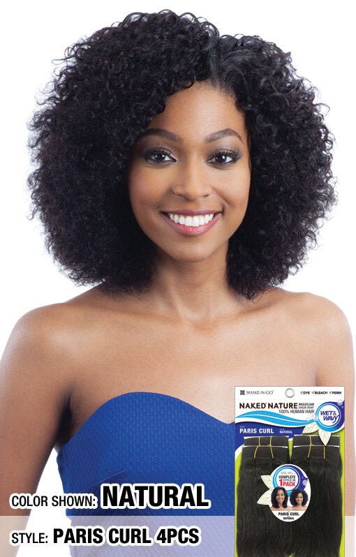 NAKED NATURE - WET AND WAVY PARIS CURL (100% HUMAN HAIR)