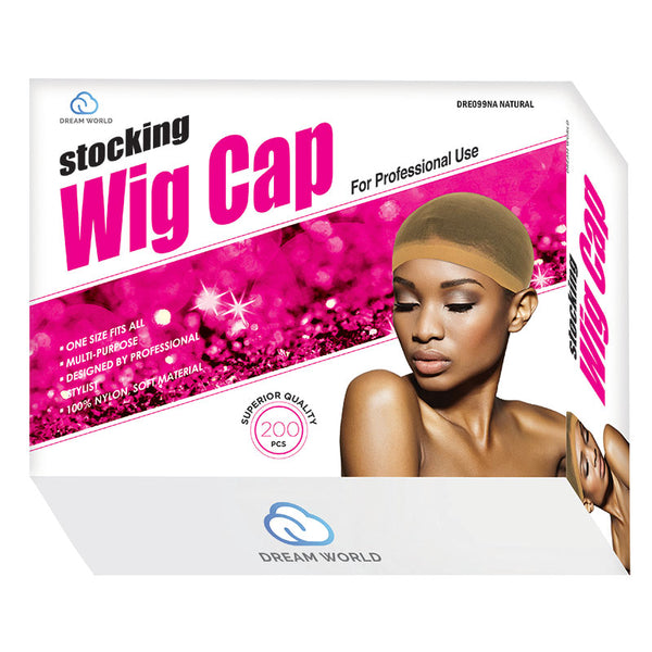 DREAM WORLD - Deluxe Luxury Stocking Wig Cap 200PCs BEIGE