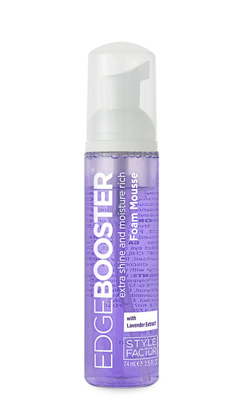 STYLE FACTOR - EDGE BOOSTER Extra Shine and Moisture Rich Foam Mousse With Lavender Extract