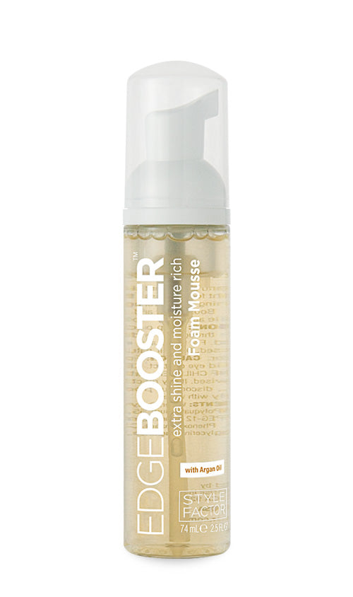 STYLE FACTOR - EDGE BOOSTER Extra Shine and Moisture Rich Foam Mousse With Argan Oil