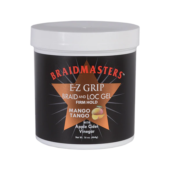 BRAID MASTERS - EZ GRIP BRAID and LOC GEL Mango Tango with Apple Cider Vinegar FIRM HOLD