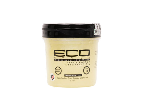 ECO STYLE - Black Castor & Flaxseed Oil Green Gel