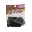 MAGIC COLLECTION - Premium Black Rubber Bands BLACK 300PCS