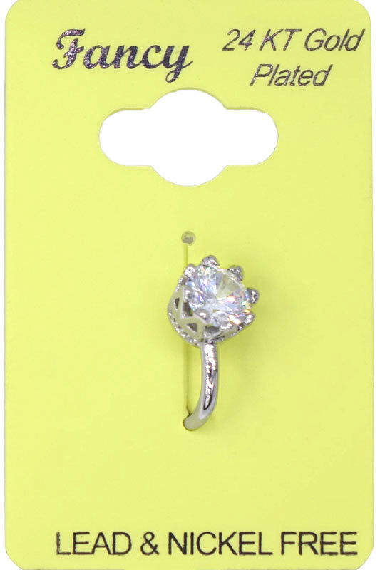 C&L - Fancy Fake Nose Ring Silver FNPS23