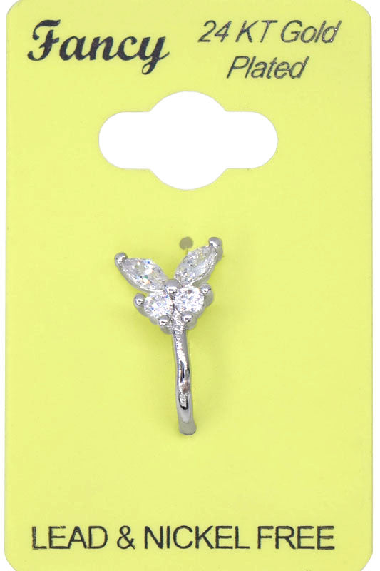 C&L - Fancy Fake Nose Ring Silver FNPS8