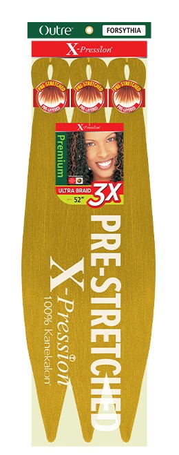 Buy forsythia OUTRE - X-PRESSION PRE-STRETCHED BRAID 3X 52" (FINISHED: 26")