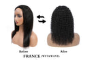 BELLATIQUE - 15A Quality Half Wig FRANCE Wet & Wavy (HUMAN HAIR)