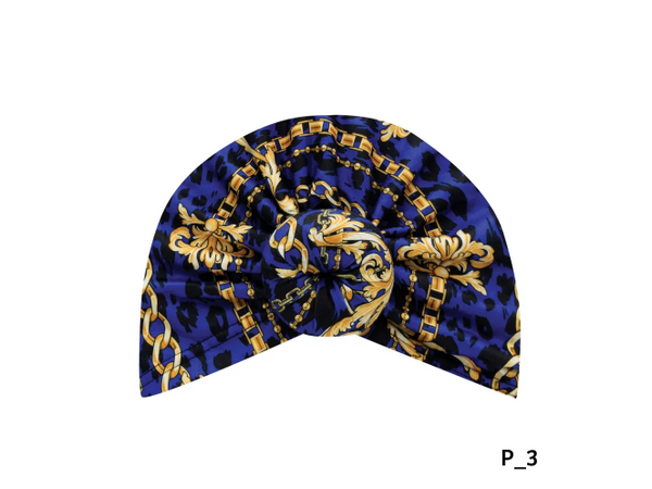 MAGIC COLLECTION - Fashion Turban Leopard & Gold Chain Pattern Donut Turban