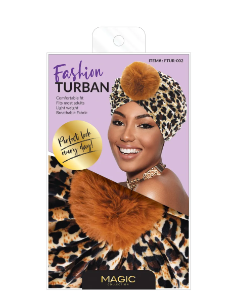 MAGIC COLLECTION - Fashion Turban Leopard Pattern
