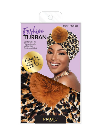 MAGIC COLLECTION - Fashion Turban Leopard Pattern