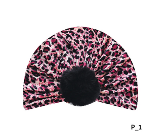 Buy pink MAGIC COLLECTION - Fashion Turban Leopard Pattern