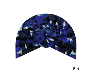 Buy royal-blue MAGIC COLLECTION - Fashion Turban Animal Pattern Donut Turban