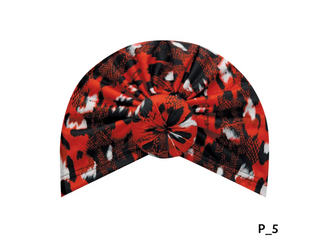 Buy red MAGIC COLLECTION - Fashion Turban Animal Pattern Donut Turban