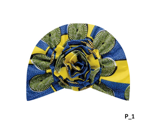 Buy yellow MAGIC COLLECTION - Fashion Turban African Pattern Flower Turban