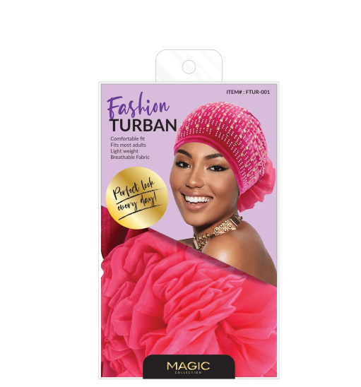 MAGIC COLLECTION - Fashion Turban Velvet Flower Rhinestone Turban