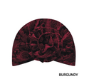 MAGIC COLLECTION - Fashion Turban Flower Turban in Rose Patterned Velvet
