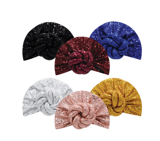 MAGIC COLLECTION - Fashion Turban Sequin Twist Knotted Turban